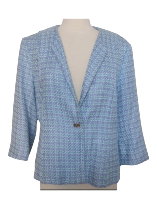 Sag Harbor Jackets & Blazers - Blazer Size 18 SAG HARBOR Turn Lock Closure  Quarter Sleeve Pastels Plus Size